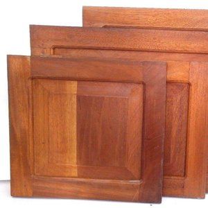 4 RAISED PANEL KITCHEN CABINET DOOR 15"x18" unfinished SOLID WOOD Cedar Peruvian